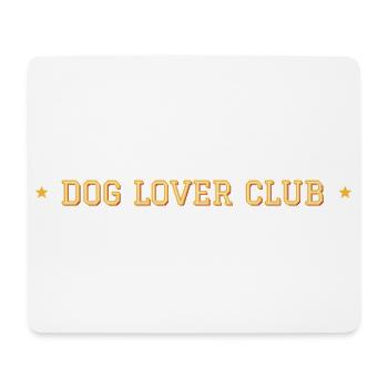Dog Lover Club – Brustprint College Schrift - Mousepad (Querformat) - Weiß - Vorne