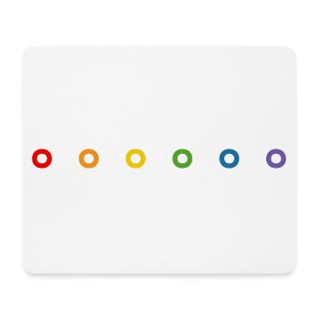 LGBT Regenbogen donuts LGBT lgbtqi queer - Mousepad (Querformat) - Weiß - Vorne