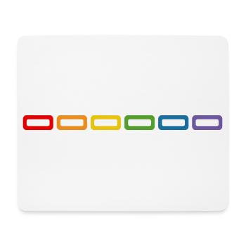 LGBT shirt rainbow for the next CSD. - Mouse Pad (horizontal) - white - Front