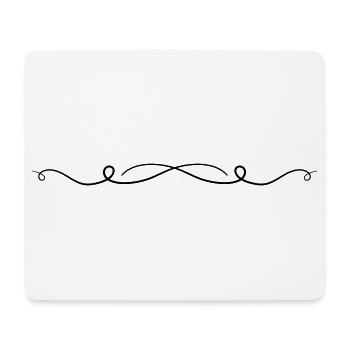 Ornament Line - Mouse Pad (horizontal) - white - Front