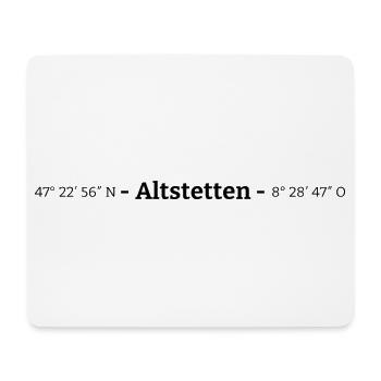 Coordonnées Altstetten Kreis 9 Zurich - Tapis de souris (format paysage) - blanc - Devant