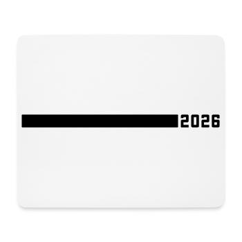 2026 year line - Mouse Pad (horizontal) - white - Front