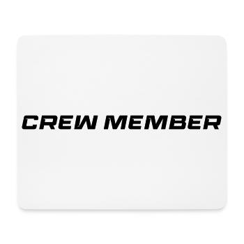 crew member - Mouse Pad (horizontal) - white - Front
