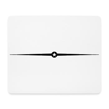 Star Line Icon - Mouse Pad (horizontal) - white - Front
