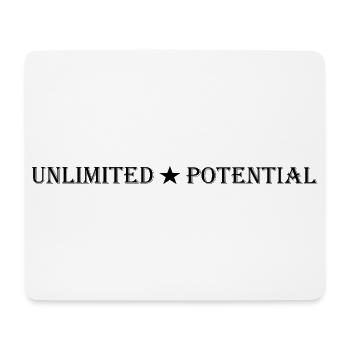 Unlimited_Potential_Star_Black - Tapis de souris (format paysage) - blanc - Devant