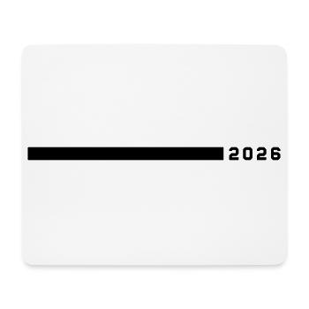 2026 Line - Mouse Pad (horizontal) - white - Front
