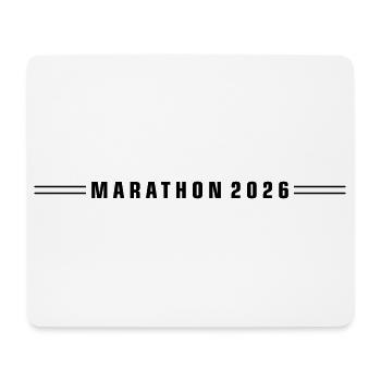 Ligne Marathon 2026 - Tapis de souris (format paysage) - blanc - Devant
