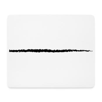 Stroke Art Brushstroke Underscore Crack Line - Mouse Pad (horizontal) - white - Front