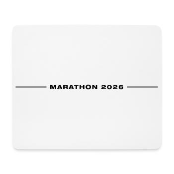 Ligne Marathon 2026 - Tapis de souris (format paysage) - blanc - Devant