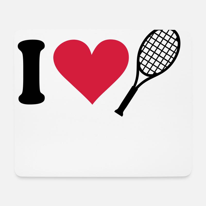 Tennis - Mousepad (Querformat) - Weiß