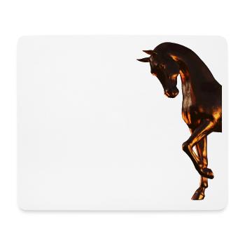 -bronze Bronzepferd Pferd - Mousepad (Querformat) - Weiß - Vorne