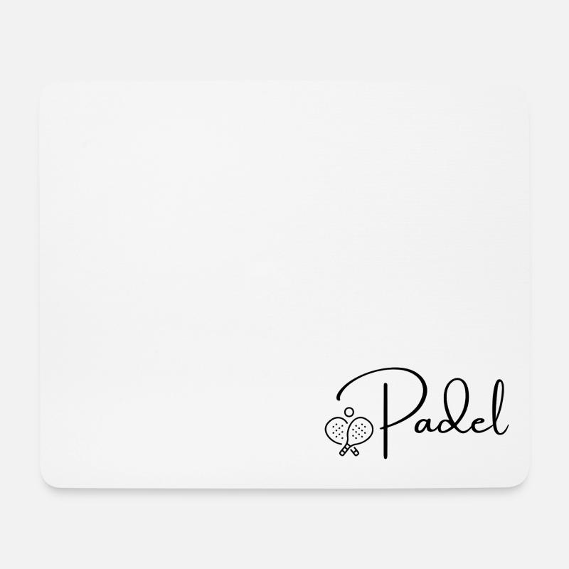 Padel Tennis Paddel Paddlelo Spielen modern cool - Mousepad (Querformat) - Weiß