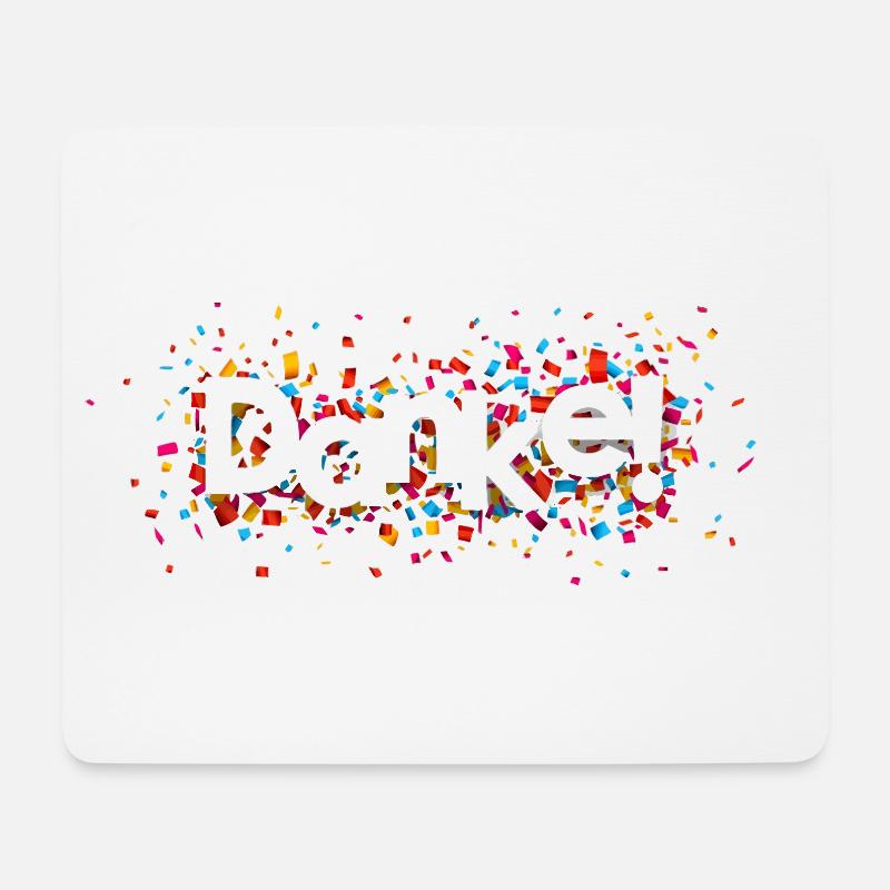 Danke | Firmengeschenk | Geschenkidee | Geschenke - Mousepad (Querformat) - Weiß