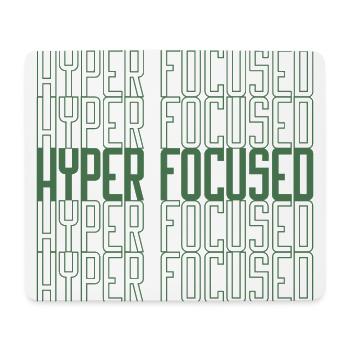 Hyperfocused in green - Mousepad (Querformat) - Weiß - Vorne