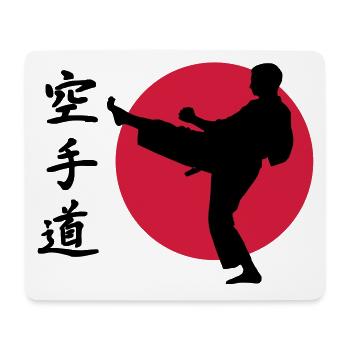 Karate - Mousepad (Querformat) - Weiß - Vorne