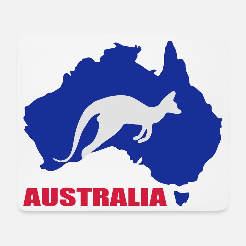 Australia - Mousepad (Querformat) - Weiß