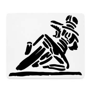 Hanging_of - Mousepad (Querformat) - Weiß - Vorne