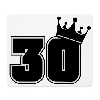 30 - Mousepad (Querformat) - Weiß - Vorne