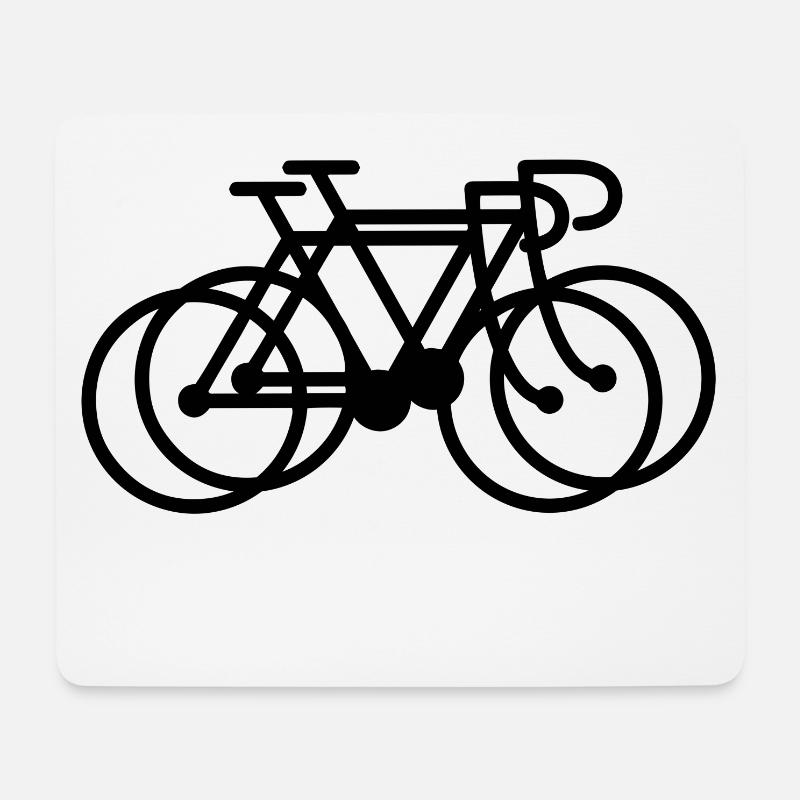 Rennräder - Mousepad (Querformat) - Weiß