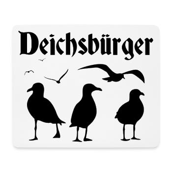 Deichsbürger - Mousepad (Querformat) - Weiß - Vorne