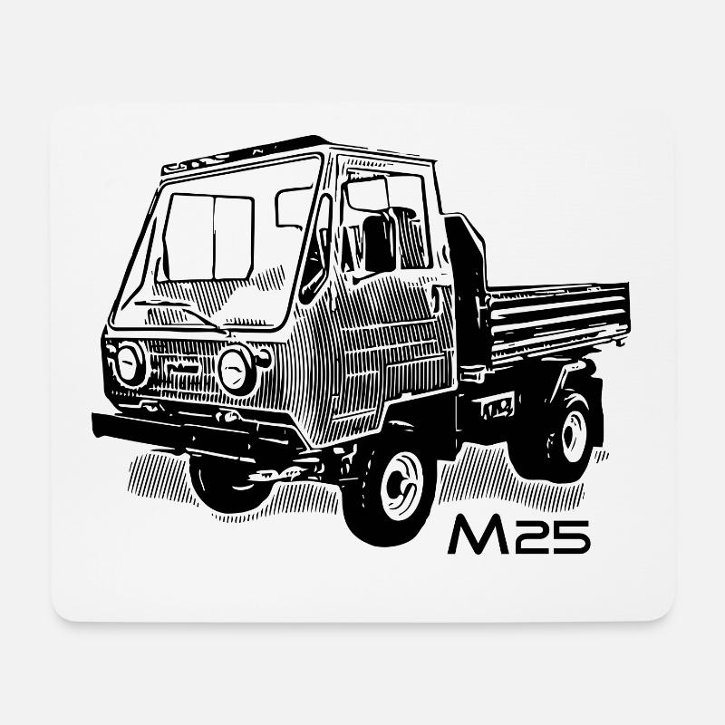 Multicar M25 - Mousepad (Querformat) - Weiß