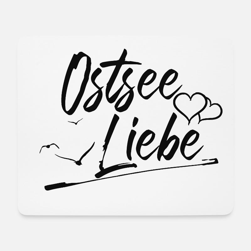 Ostsee Liebe - Mousepad (Querformat) - Weiß