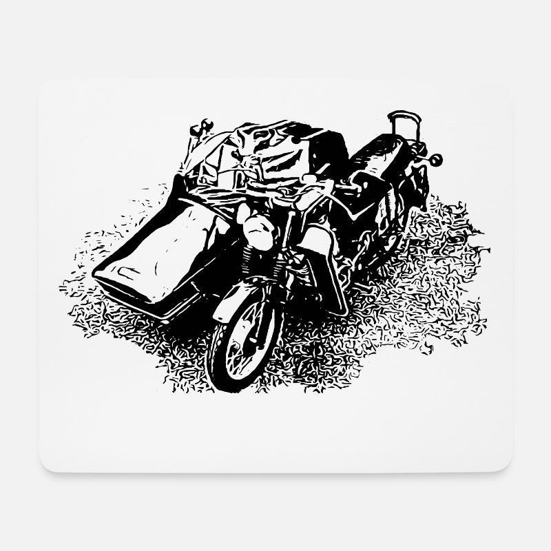 MZ Gespann 250 - Mousepad (Querformat) - Weiß
