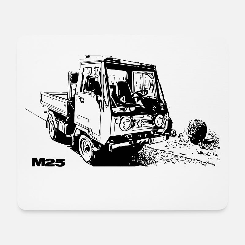 Multicar - Mousepad (Querformat) - Weiß