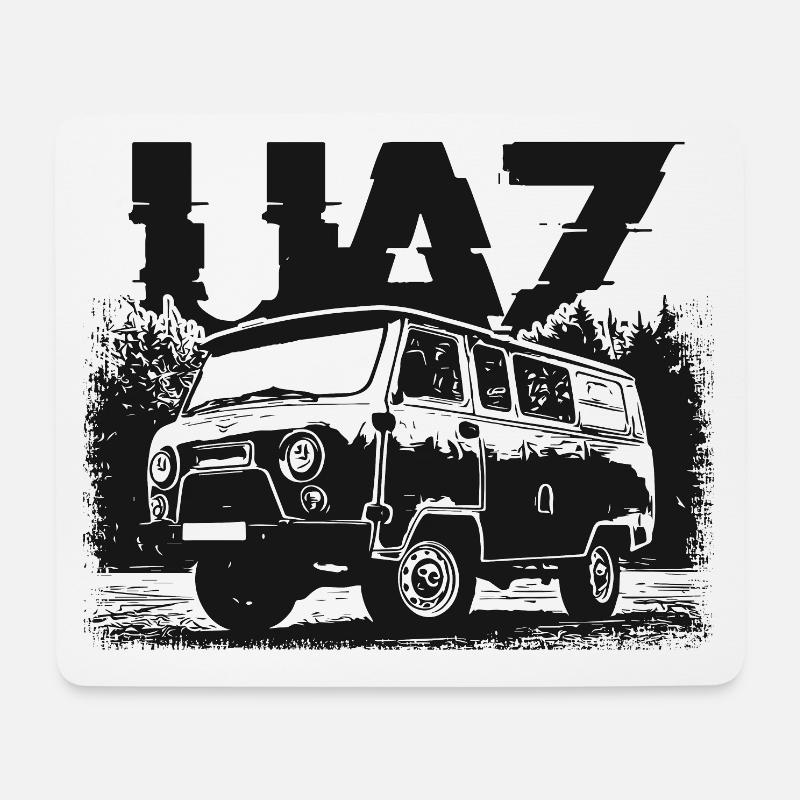 Buchanka UAZ - Mousepad (Querformat) - Weiß