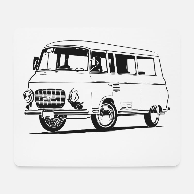 Barkas - B1000 - Mousepad (Querformat) - Weiß