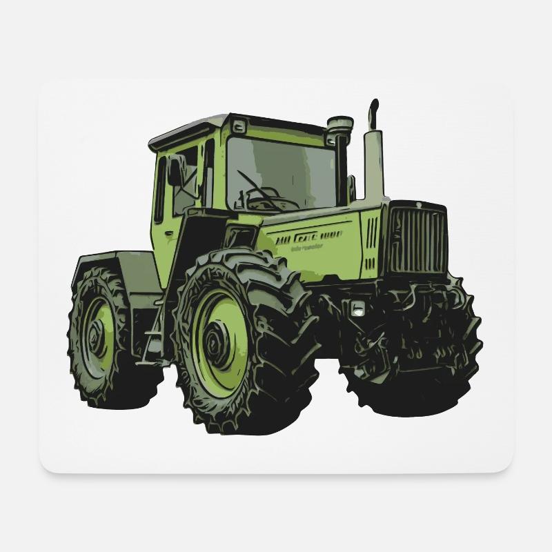 Tracteur MB trac 1800 intercooler - Tapis de souris (format paysage) - blanc