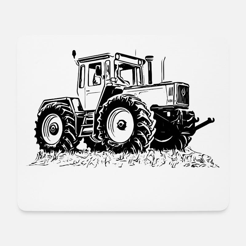MB trac 1300 turbo | Traktor - Mousepad (Querformat) - Weiß