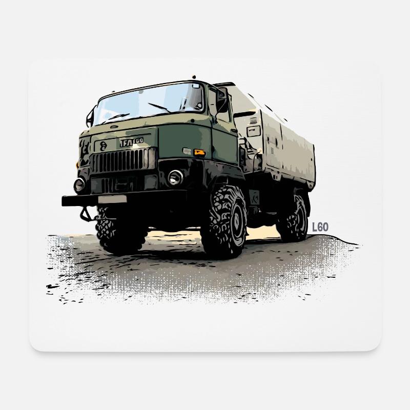 IFA | L60 | DDR | LKW - Mousepad (Querformat) - Weiß