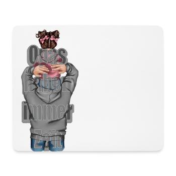 Les grands-pères ont toujours le temps petite-fille - Tapis de souris (format paysage) - blanc - Devant