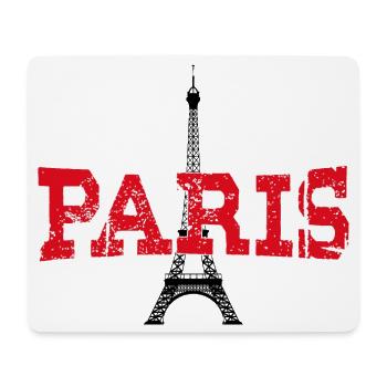 Paris, la ville de l’amour - Tapis de souris (format paysage) - blanc - Devant