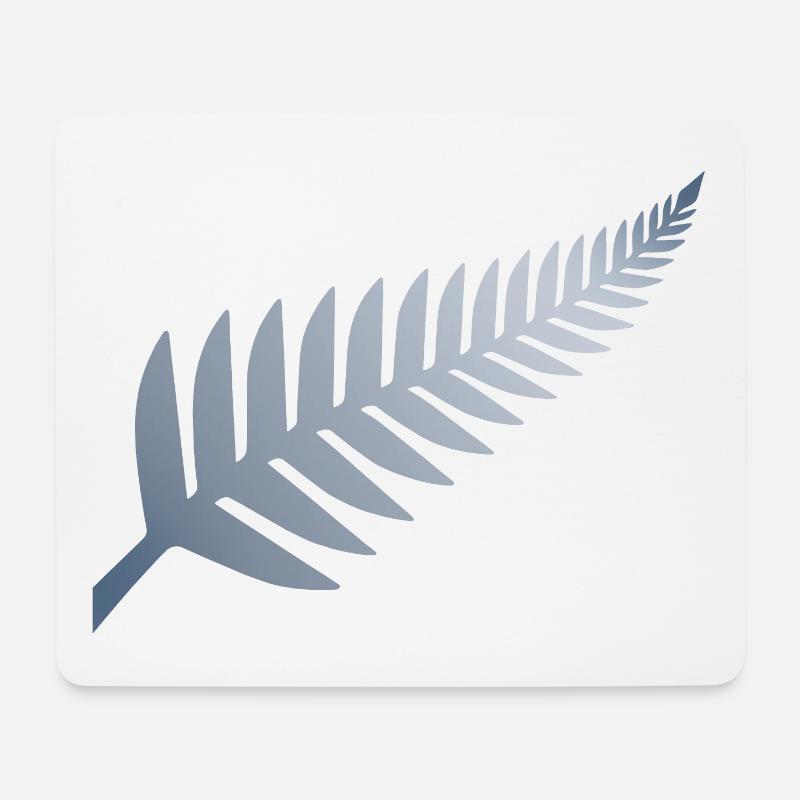 Neuseeländischer Silberfarn - Mousepad (Querformat) - Weiß