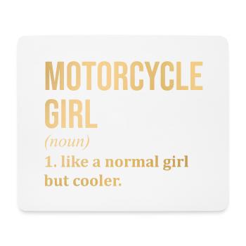 Motocyclisme Fille Drôle Dire - Tapis de souris (format paysage) - blanc - Devant