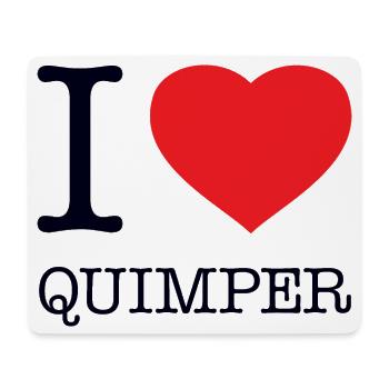I LOVE QUIMPER - Mouse Pad (horizontal) - white - Front