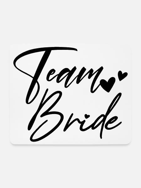 TEAM BRIDE Junggesellenabschied - Mousepad (Querformat) - Weiß