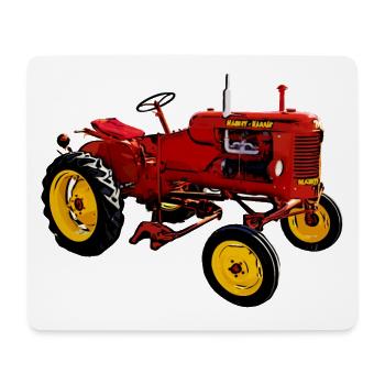 Tracteur Poney - Tapis de souris (format paysage) - blanc - Devant