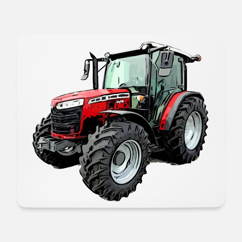 Tracteur 4708 m - Tapis de souris (format paysage) - blanc
