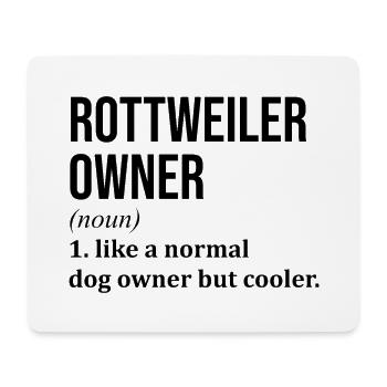 Rottweiler - Tapis de souris (format paysage) - blanc - Devant