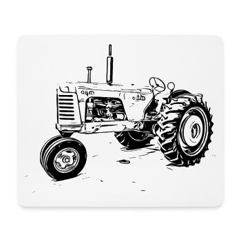 Tracteur Oliver 88 - Tapis de souris (format paysage) - blanc - Devant