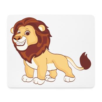 Ein prächtiger Löwe - Mousepad (Querformat) - Weiß - Vorne