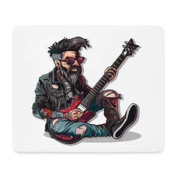 Rock - Rock and Roll - Tapis de souris (format paysage) - blanc - Devant