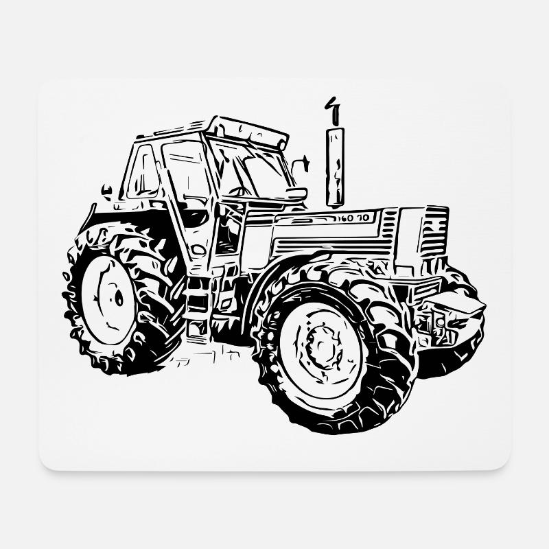 Traktor Turbo DT 160 90 - Mousepad (Querformat) - Weiß