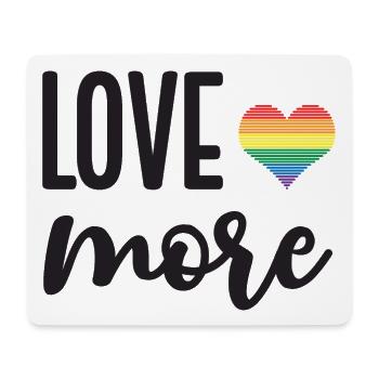 LGBT Pride Month - Love More - Mouse Pad (horizontal) - white - Front