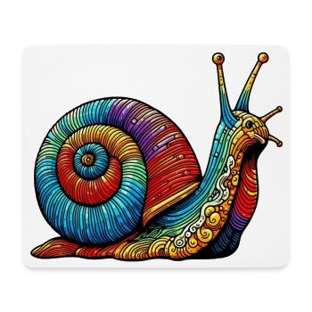Snail - Mouse Pad (horizontal) - white - Front