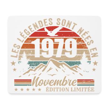 Awesome since November 1979 | November 1979 - Mouse Pad (horizontal) - white - Front