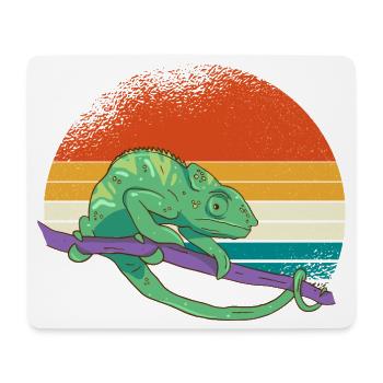 Sunset Chameleon - Mouse Pad (horizontal) - white - Front